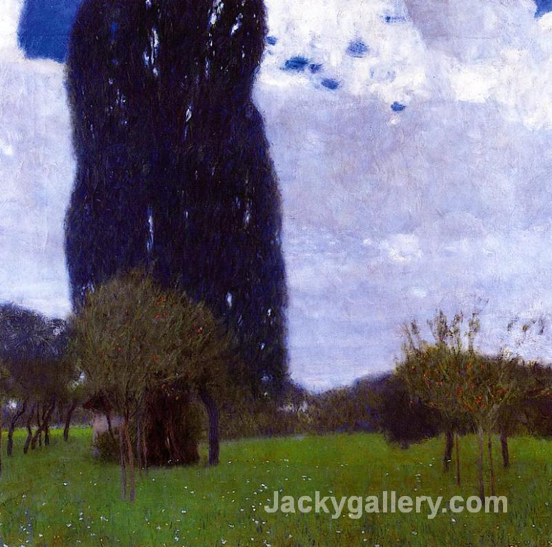 The Tall Poplar Trees II by Gustav Klimt paintings reproduction